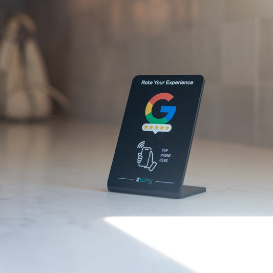 Zuumy Google Review Stand